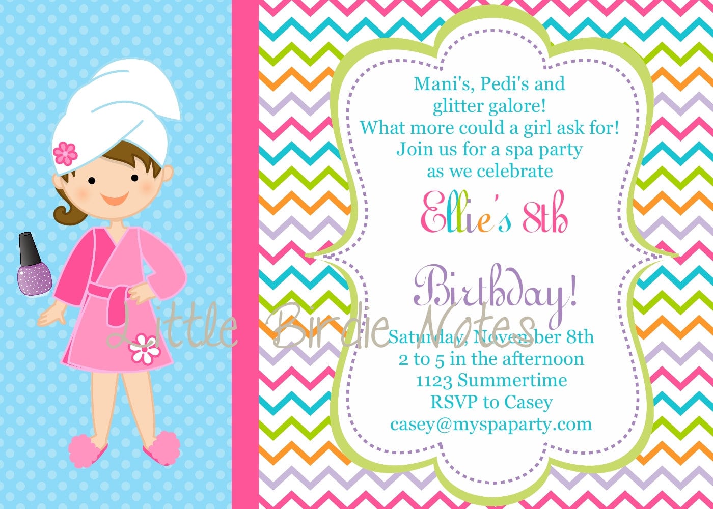 Spa Party Invitations â Gangcraft Net